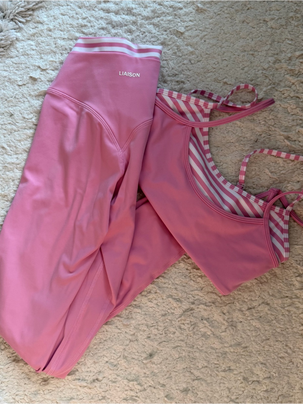 🌸 LIAISON THE LABEL: Petal Pink & Stripes Set XS